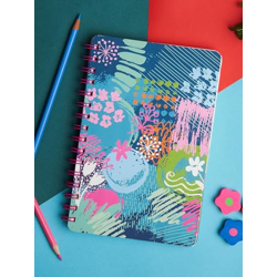 Doodle | Undated Yearly Planner | A5 Wiro Bound Hard Cover | 216 Ruled Pages | 80 GSM Paper | 100+ Stickers | Yearly, Monthly & Daily Planner with Activity Pages, Tear-Away Note & Quote Cards, To-Do Lists (Impressionist)