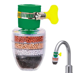 Tap filter Multilayer | Activated Carbon Faucet Water Filters Universal Interface Home Kitchen Faucet Tap Water Clean Purifier Filter Cartridge Five Layer Water Filter-Pack of 1