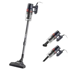 Lifelong Vacuum Cleaner for Home| 600W, 16Kpa Suction, Hand Held & Stick Vaccum Cleaner with 3 Attachments|Hepa Filter, Corded Vacuum Cleaner for Cleaning House Floor, Sofa & Bed,Red