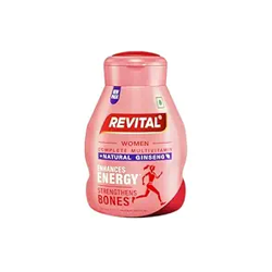 Revital H For Woman With Multivitamins, Calcium, Zinc & Natural Ginseng For Daily Immunity Strong Bones, And Enhances Energy Level - 60 Tablets, 5 Grams