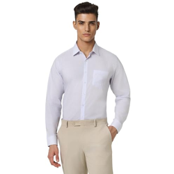 Van Heusen Men's Modern Fit Shirt (VHSFBSLB680231_Light Blue