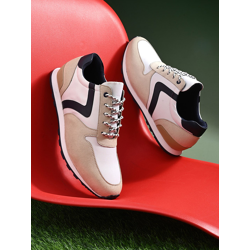 San Frissco Men Colourblocked Lightweight Comfort Insole Contrast Sole Sneakers