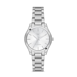 Ferro Analog Silver Dial Women's Watch-F21121A-1153-A
