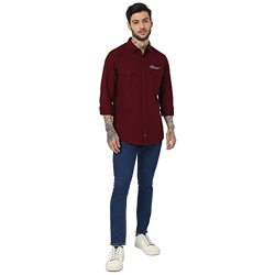 Spykar Men's Kano Slim Fit Mid-Rise Casual Jeans Raw Blue
