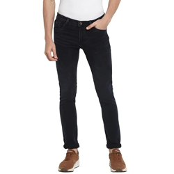TURTLE MEN NAVY BLUE NARROW FIT JEANS