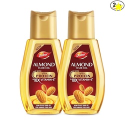 DABUR ALMOND HAIR OIL - 580ML(290ML*2) | PROVIDES DAMAGE PROTECTION | 