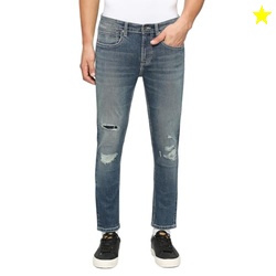 Pepe Jeans Men's Mid Rise Slim Fit Jeans, Blue, 30