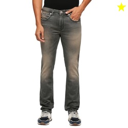 PEPE JEANS MEN'S MID RISE SLIM FIT JEANS GREY