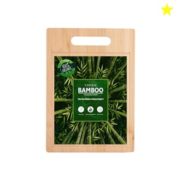 Pigeon by Stovekraft Small Natural Bamboo Wood Chopping Cutting Board for Kitchen Vegetables, Fruits & Cheese, BPA Free, Eco-Friendly, Anti-Microbial (20 x 16 cm) | Brown