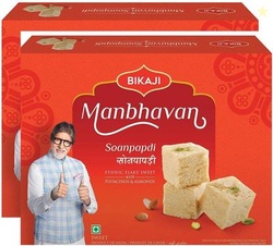 Bikaji Manbhavan Soan Papdi 900GM (450gm*2) Box(2 x 450 g)