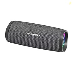HAPIPOLA Bluetooth Speaker Aqua Nexus | Immersive Audio | Good Bass | 10+ Hours Playback | USB Input | RGB Lights | Portable | Type c Charging | Built in mic | dustproof | handfree Calling Waterproof