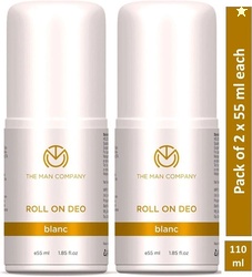 THE MAN COMPANY BLANC Antiperspirant Deo Roll On Pack of 2, 55ml each Deodorant Roll-on  -  For Men(110 ml, Pack of 2)