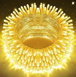 house of common 40 LEDs 11 m Yellow Steady Bulb Rice Lights(Pack of 1)