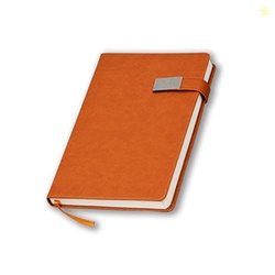 COI Orange Faux Leather Undated Corporate Executive Designer Organiser/Diary Planner For Men & Women.