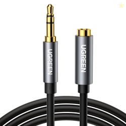 UGREEN 3.5mm Headphone Extension Cable, 3.5mm TRS Male to Female Stereo Extension Cord Adapter, Gold Plated Audio Aux Jack Extender Compatible with iPhone iPad Smartphones Tablets Media Players, 2M