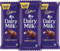 Cadbury Dairy Milk Bar Family Pack Chocolate Bars(3 x 112 g)