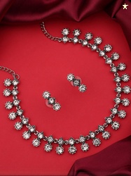 Anouk Women Rose Gold Jewellery Set