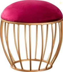 nestroots Ottoman Pouffes Metal Standard Stool Living & Bedroom Stool(
