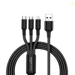 amazon basics 3 In 1 Charging Cable| Micro Usb Type-C And Lightning 15
