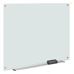 AmazonBasics Glass Dry-Erase Board - Frosted, Non-Magnetic, 1.21 x 0.9