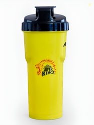 BOLDFIT CSK Yellow Typography Plastic Spill Proof Shaker - 700ml
