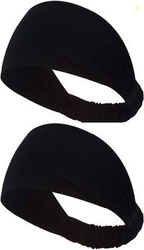 Bismaadh Workout Headband for Women Men - Non slip Sweatband Pack of-2