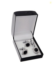 LUCKY JEWELLERY Silver Plated Cufflink