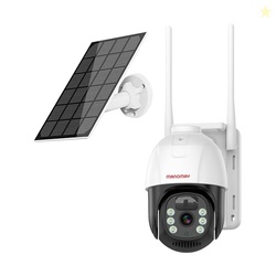 MANOMAY 4G Sim 4Mp Solar Powered CCTV Outdoor Security Camera with Sol