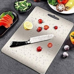 PDD 304 Stainless Steel chopping board |Cutting Board |Non-slip|Rustpr