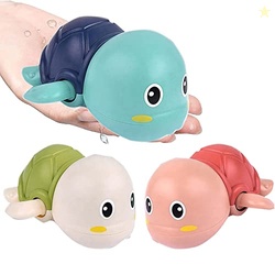 WISHKEY Pack of 2 Swimming Turtle Bath Toy for Babies, Floating Toys f