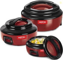 MILTON ERNESTO JR. Pack of 3 Thermoware Casserole Set(420 ml, 850 ml, 