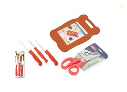 Ritu Chopping Board Wooden No.1 & 3 Pcs Knife Set & Multipurpose Kitch
