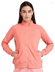 Amazon Brand - Symbol Women's Cotton Blend Hooded and Crew Neck Regula