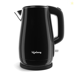 Lifelong Electric Kettle 1.5 Litre | 1350W Kettle | 304 Stainless Steel Inner Body | Cool Touch Body | Auto Shut-Off |Overheat Protection | Wide Mouth for Easy Cleaning | 360 degree Cordless Operation