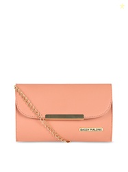 Bagsy Malone Pink PU Structured Sling Bag