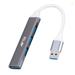 Ant Plus Booster 401 Aluminium Ultra-Thin Type-C to USB HUB - Grey