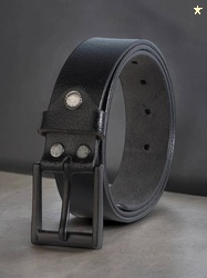 KILLER Men Formal, Casual, Evening, Party Black Texas Leatherite Belt