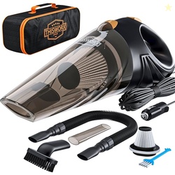 ThisWorx for Car Vacuum Cleaner 12V Handheld Portable for Deep Cleaning|110W Vacuum Motor&4200Pa Powerful Suction,16 Ft Cord,Hepa-Filter&Bag for Travel-Car Accessories(Black),1.089 Kilogram