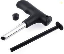 SNDIA Coconut Opener Tool Easy & Convenient Straw Hole Maker Straight Peeler(Black)