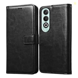 Amazon Brand- Solimo Flip for OnePlus Nord CE4 5G (Leather_Black)