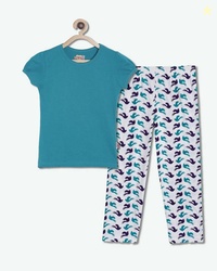 SINI MINI Girls Casual Pyjama Sleepsuit(PET_2SPA)