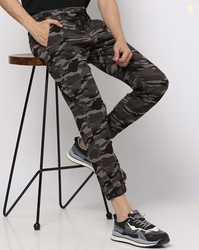 JOHN PLAYERS JEANS Camouflage Joggers with Drawstring Waist
