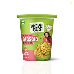 Wickedgud Nourishing Masala Cup Noodles 67 g | Whole Wheat | No Maida | No Palm Oil | High in Fiber | Source of Protein