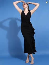 Golden Kite Scuba Maxi Dress