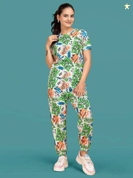 SAKARMAA Women Top & Pyjama Set Multicolor Printed