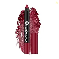 Colors Queen Color It All Long Lasting Crayon Lipstick | Up to 18 Hours Stay | Creamy Matte Finish | Waterproof & Light Weight| Smudge Proof & Non-Transferable | Lipstick for Women (Rich High,3.5g)