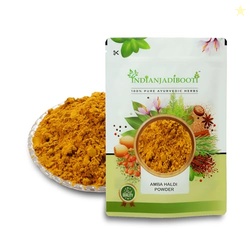 IndianJadiBooti Amba Haldi Powder - Kasturi Turmeric Churn - Curcuma amada (250 Grams Pack)