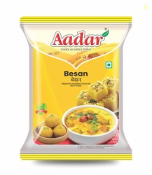 Aadar Spices Fresh Besan Flour, Chana Dal Atta for Making Dhokla, Chila, Pakora, Mysore Pak, Besan Ladoo, Pithla, No Added Preservatives, Rich in Protein & Fibre [Pack of 1, 500 Gms]