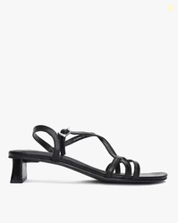 Uniquest Strappy Chunky Heels with Buckle Closure