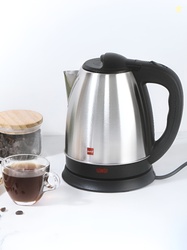 Cello Black Stainless Steel Electric Kettle - 1.5 L
